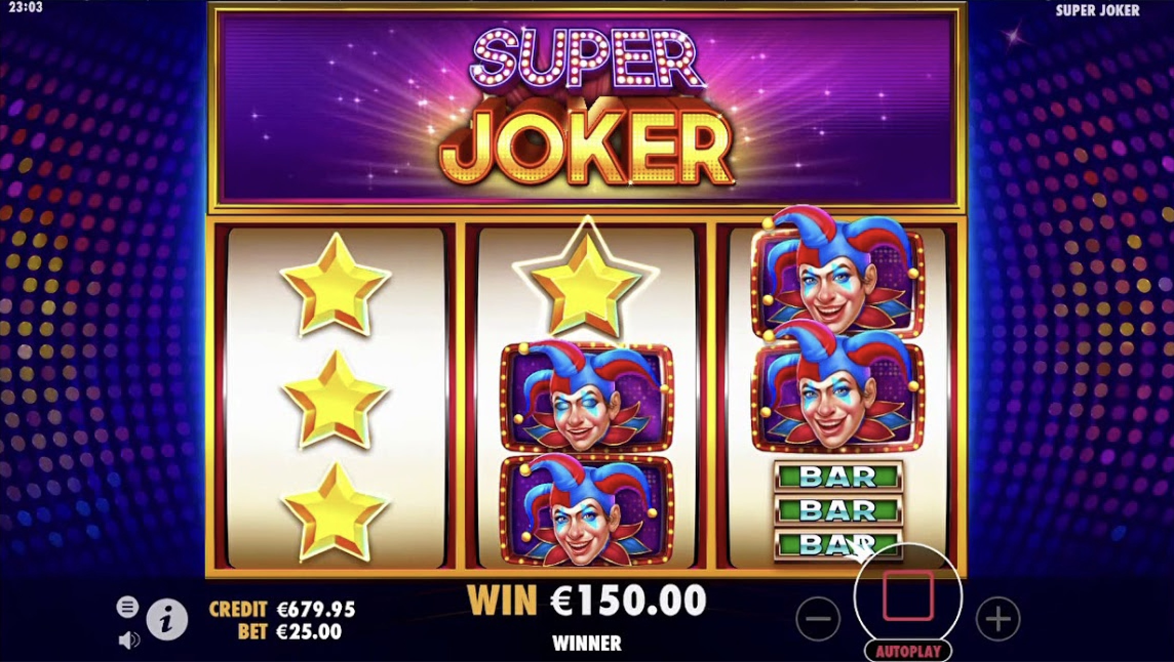 Выигрыши и удача со слотами «Super Joker» на портале Booi казино